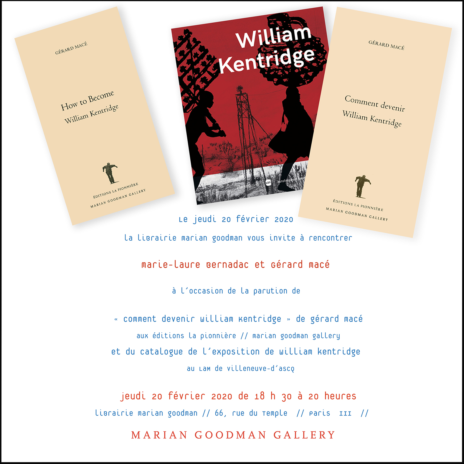 La librairie Marian Goodman vous invite à rencontrer Marie-Laure Bernadac et Gérard Macé